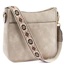 Bolsas tiracolo BOSTANTEN Trendy Vegan Leather Hobo Light Grey