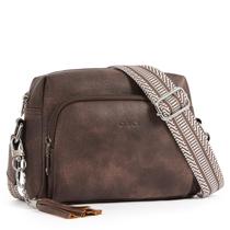 Bolsas tiracolo CLUCI Trendy Vegan Leather Femininas Pretas