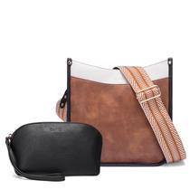 Bolsas tiracolo CLUCI Vegen Leather Femininas com 2 alças de guitarra Bolsas tiracolo CLUCI Vegen Leather Femininas com 2 alças de guitarra