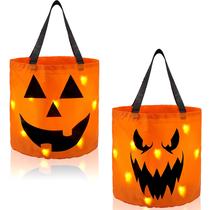 Bolsas Trick or Treat JOYIN LED Light Pumpkin Buckets Kids Bolsas Trick or Treat JOYIN LED Light Pumpkin Buckets Kids