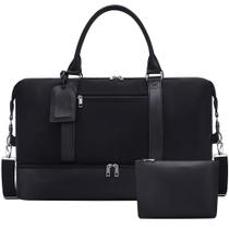 Bolsas Weekender Oeihuivt para mulheres, mochila de viagem de 53 cm, conjunto de 2 peças