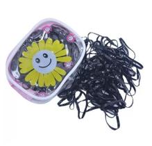 Bolsinha Com 160 Elástico de Silicone Grosso para Cabelo Bolsinha Com 160 Elástico de Silicone Grosso para Cabelo