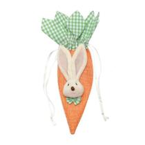 Bolsinha Cone de Cenoura Coelho de Páscoa - 23cm - 1 unidade - Cromus - Rizzo Bolsinha Cone de Cenoura Coelho de Páscoa - 23cm - 1 unidade - Cromus - Rizzo
