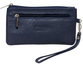 Bolsinha Couro Legitimo Porta Celular Com Alça Removivel