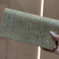 Bolsinha de Festa Luxo De Mão Com Glitter Corrente Feminina - Bolsinha de Festa Luxo De Mão Com Glitter Corrente Feminina -