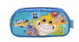 Bolsinha Escolar Luxcel Baby Shark Big Show Azul