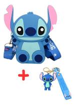 Bolsinha Infantil Lilo Stitch + Chaveiro Brinde Kit Presente Bolsinha Infantil Lilo Stitch + Chaveiro Brinde Kit Presente