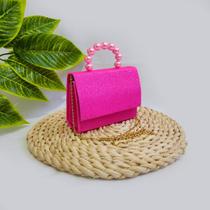 Bolsinha Infantil Para Blogueira Alça De Perola E Corrente