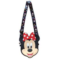 Bolsinha Infantil Silicone Minnie Mouse Alça Carteira Menina