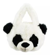 Bolsinha Infantil Urso Panda 15x17cm Pelúcia