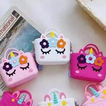 Bolsinha Porta Moedas Siliconada Infantil Com Alça Regulável GDR09901 Bolsinha Porta Moedas Siliconada Infantil Com Alça Regulável GDR09901