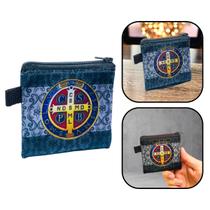 Bolsinha Porta Terço Medalha de São Bento Simples