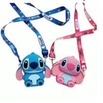 Bolsinha Stitch de silicone com alça
