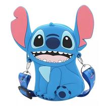 Bolsinha Stitch Infantil Menina Silicone Mini Com Alça Lançamento Novidade Bolsinha Stitch Infantil Menina Silicone Mini Com Alça Lançamento Novidade