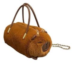 Bolsinha Tiracolo Capivara Acessórios Fofa Pelúcia Infantil Bolsinha Tiracolo Capivara Acessórios Fofa Pelúcia Infantil