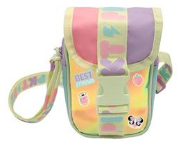 Bolsinha Tiracolo Color Block Meninas Puket Liso