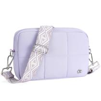 Bolso Bandolera Telena para Mujer, Ligero, Acolchado, Morado