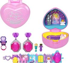 Bolso compacto Polly para colecionador com tema Royal Ball para 2 bonecos