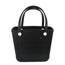 Bolso de Playa Chokoter Tote Impermeable de Goma Mediano Negro