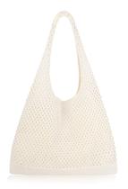 Bolso de Playa COOKOOKY de Crochet para Mujer en Color Beige de Malla Bolso de Playa COOKOOKY de Crochet para Mujer en Color Beige de Malla