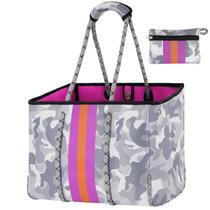 Bolso de Playa Tote QOGiR Neopreno Blanco Camo Grande con Bolsillo