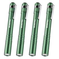 Bolso LED de alumínio Pen Light WORKPRO com clipe verde, pacote com 4 Bolso LED de alumínio Pen Light WORKPRO com clipe verde, pacote com 4