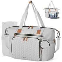 Bolso para Pañales Tonyeee Grande Impermeable Gris para Viaje