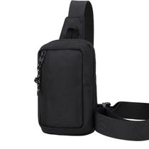 Bolso Pecho Sritob Mini para Hombre Negro Oxford Impermeable