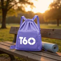 Bolso T60 Lilás Dobrável Unissex Impermeável Treino Corrida