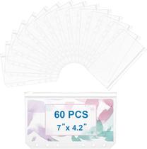 Bolsos de encadernação QiXin A6, 6 furos, pastas com zíper, x60, PVC transparente Bolsos de encadernação QiXin A6, 6 furos, pastas com zíper, x60, PVC transparente