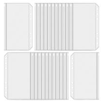 Bolsos de fichário Antner A6, 6 furos, zíper, envelopes de dinheiro x24 Bolsos de fichário Antner A6, 6 furos, zíper, envelopes de dinheiro x24