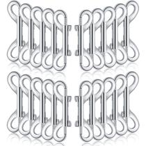 Bolt Snaps Hooks Hotop, dupla extremidade, liga de zinco, prata, 12 cm Bolt Snaps Hooks Hotop, dupla extremidade, liga de zinco, prata, 12 cm
