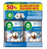 Bom Ar Air Wick C/ 2 Refis 50% Desc. 2ª Unid Flor De Algodão