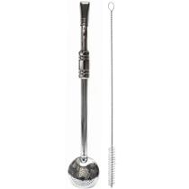 Bomba 25cm Para Tererê Chimarrão Aço Inox 304 Bojo Com Rosca Bomba 25cm Para Tererê Chimarrão Aço Inox 304 Bojo Com Rosca