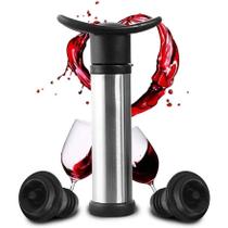 Bomba A Vácuo Que Tira O Ar Da Garrafa De Vinho Aberta