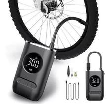 Bomba Ar Digital 50W: Potência Portátil Carro, Bike E Moto