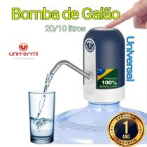 Bomba Automática Elétrica Galão Garrafão Agua 20l,15l,10l,5l mini unitermi recarregavel