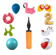 Bomba Bombinha De Ar Balões Encher Bexigas Para Balão Inflar - Bruartt
