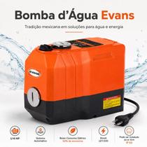 Bomba Centrífuga Evans 0,25 HP Bivolt Design Moderno Premium Alta Eficiência e Durabilidade Residencial