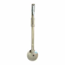 Bomba Chimarrão Tereré Aço Inox Bocal Duplo 24cm C/ Gravação do Nome