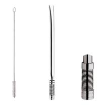 Bomba Chimarrão Tererê Mate 19cm Aço Inox Abaulada Com Rosca Mola - 630 Taumer