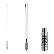 Bomba Chimarrão Tererê Mate 19cm Aço Inox Abaulada Com Rosca Mola - 630 Taumer Bomba Chimarrão Tererê Mate 19cm Aço Inox Abaulada Com Rosca Mola - 630 Taumer