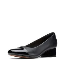 Bomba Clarks Marilyn Sara feminina de couro preto tamanho 11 Bomba Clarks Marilyn Sara feminina de couro preto tamanho 11