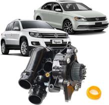 Bomba Dagua e Termostatica Audi A3 A4 Jetta Passat Tiguan Golf 2.0 Tfsi Tsi Ate 2013 de Aluminio Bomba Dagua e Termostatica Audi A3 A4 Jetta Passat Tiguan Golf 2.0 Tfsi Tsi Ate 2013 de Aluminio