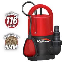 Bomba DÁgua Kajima QWL105 127V 1/2HP Frequência 60Hz Com Boia E 3 Opções De Diâmetro De Saída