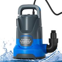 Bomba de água PANRANO 1.1HP submersível 4700GPH portátil
