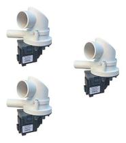 Bomba de Água para Máquina de Lavar Roupa Brastemp Mondial 220V - Kit com 3 Peças