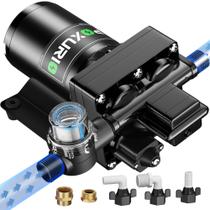 Bomba de água POXURIO 6GPM 70PSI 110V DC com escorvamento automático para RV