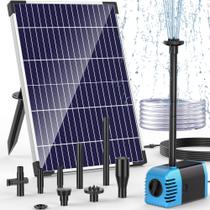 Bomba de Água Solar POPOSOAP 12W, Bomba Submersível para Fonte Solar com Vazão Ajustável de 160GPH para Fonte Solar, Lagoa, Aquário, Jardim, Piscina e Elementos Aquáticos