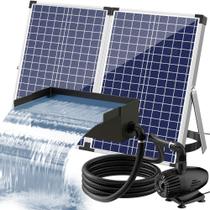 Bomba de água solar POPOSOAP 75W com caixa de cascata de lagoa 304SS Bomba de água solar POPOSOAP 75W com caixa de cascata de lagoa 304SS